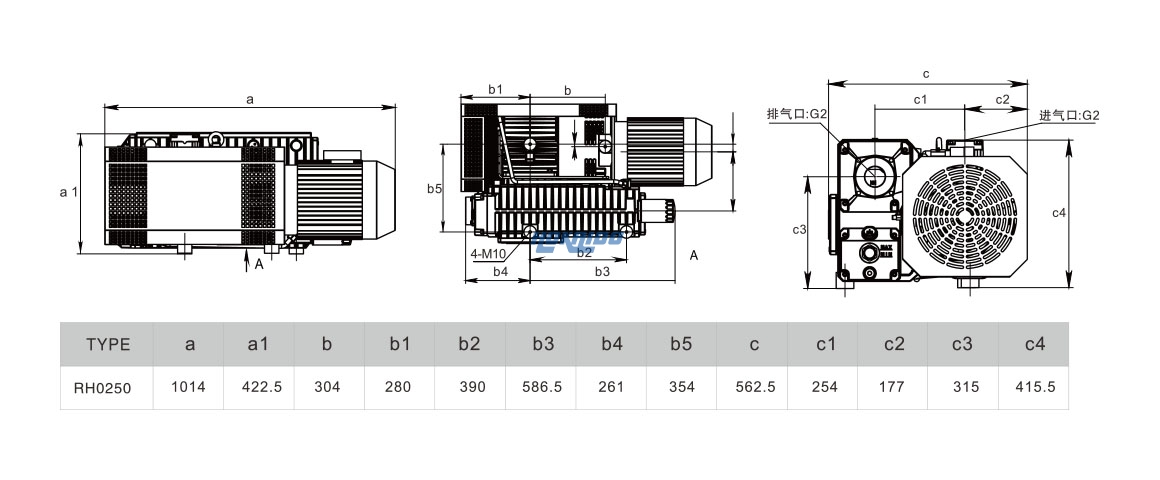 RH0250单级旋片真空泵安装图.jpg